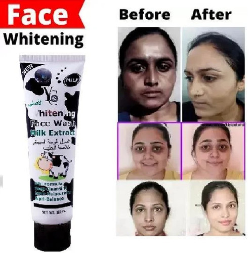 Skin whitening face - skin, milk