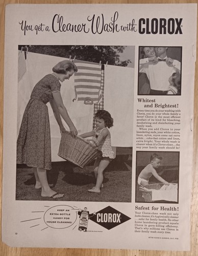 Vintage clorox bleach laundry - vintage,